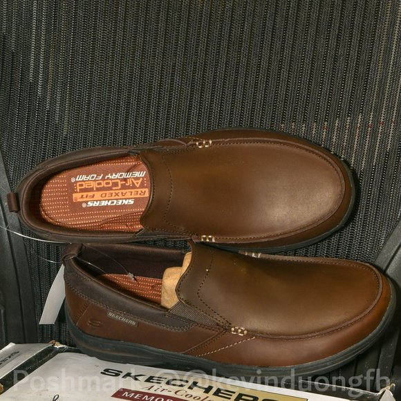 Skechers Shoes‎ Relaxed Fit Harper Forde Loafer Brown . Leather Round